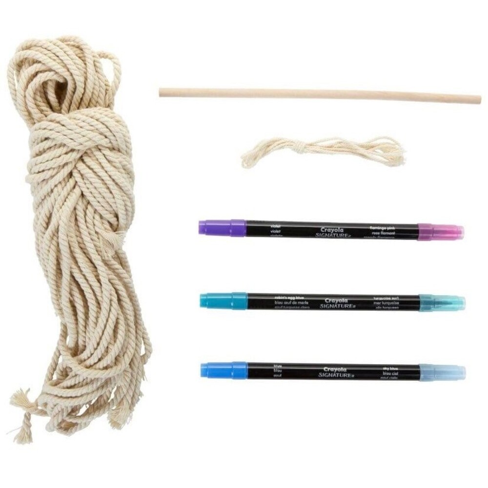 Crayola Make Your Own Ombre Macrame Kit Arts and Crafts Girl Gift Teen Tween - Picture 5 of 6